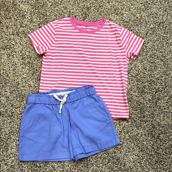 Crewcuts Pink and White Striped Short Sleeve Tee - Picture 4 of 4